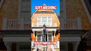 softwashing softwash pressurewashing pressurewash sesw exteriorcleaning [upl. by Anovahs]