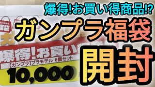 ガンプラ福袋開封！駿河屋の10000円ガンプラ福袋を開封しました！ガンプラ福袋開封 ガンダム駿河屋 [upl. by Ardnasxela]