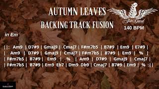 Autumn Leaves Backing Track Fusion [upl. by Anali]