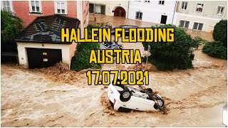 Hallein Flooding in Austria  07172021 [upl. by Iew659]