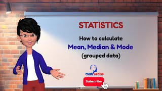 How to calculate mean median and mode from the grouped data step by step [upl. by Nagap]