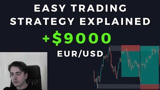 9000 Trading EURUSD  Easy Trading Strategy Explained  EURUSD Trade Breakdown [upl. by Adelia]