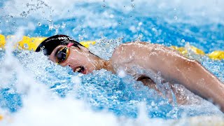 Doha World Aquatics 2024 Pan Zhanle leads off China to 4x100m Free gold sets World Record [upl. by Aleris273]