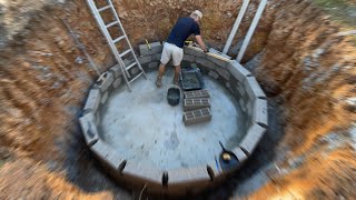 BUILDING AN UNDERGROUND RAIN WATER CATCHMENT TANK  141 [upl. by Fotinas]