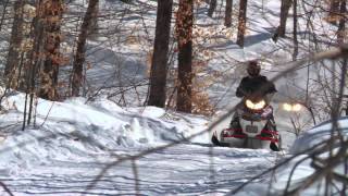 Touring the Quebec Snowmobile Regions of Lanaudiere and Mauricie [upl. by Nathalia]