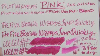 Ink Review Pilot Mixables quotPinkquot Cartridges [upl. by Stead]