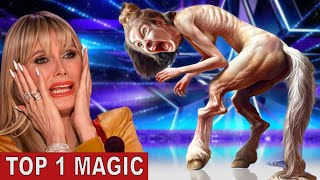 Americas Got Talent 2024 Sacred Rianas Thrilling Magic Act Wins Hearts and Golden Buzzer [upl. by Ralat]