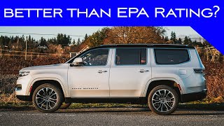 2022 Jeep Grand Wagoneer Highway MPG Loop  Surprising results [upl. by Avera]