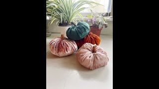 DIY Velvet Pumpkin [upl. by Elatsyrk]