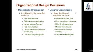 Mechanistic Vs Organic Organizational Structure  Management  Part 2 [upl. by Nylram227]