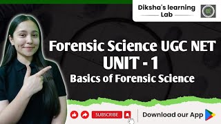 Forensic Science UGC NET  Unit  1  Basics of Forensic Science  Definition and Origin [upl. by Ellerahc606]