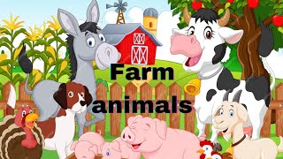 farm animals name in English  farm animals video  farm animals name for kids  domestic animals [upl. by Bower979]