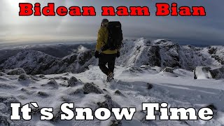 BIDEAN NAM BIAN131024SNOW HIKE [upl. by Schramke]