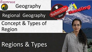 Concept and Types of Region Fundamentals of Geography [upl. by Michey]