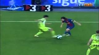 Leo Messi Maradona goal vs Getafe just 19y old [upl. by Gnos]