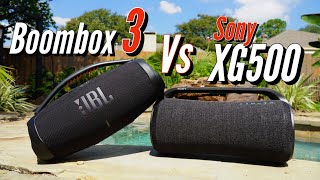 JBL Boombox 3 Vs Sony XG500 [upl. by Deadman]