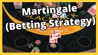 Martingale Betting Strategy  Does it work  Blackjack Session [upl. by Anier]