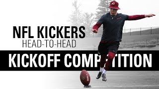 NFL Placekickers Go HeadtoHead  Kickoff Competition  Kohls Kicking Camps [upl. by Gurney]