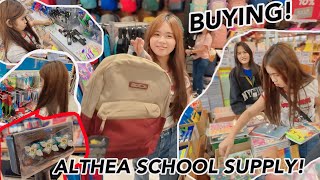 BUYING ALTHEA’s SCHOOL SUPLLIES 2024 MASAYA NA SYA [upl. by Asirram]