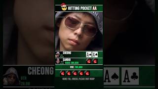 Hitting pocket Aces poker [upl. by Renelle]