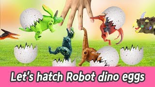 EN Lets hatch Robot dino eggs cocos animation dinosaurs names for kids collectaㅣCoCosToy [upl. by Lisa932]