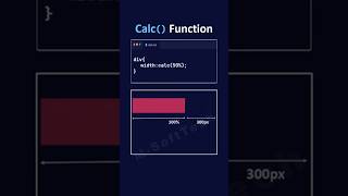 css calc function css3 shorts shortsfeed webdesign webdevelopment coding viralshort html5 [upl. by Lowe442]