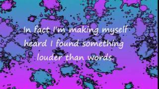 HeyHiHello Louder Than Words Lyrics [upl. by Itnuahsa366]