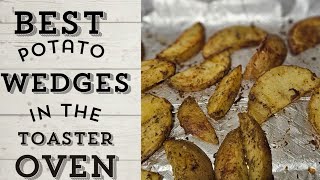 Crispy Potato Wedges Easy Toaster Oven Recipe burlapali asmrcooking [upl. by Byler479]