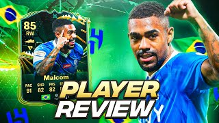 85 EVOLUTIONS quotPACEY WINGERquot MALCOM PLAYER REVIEW EAFC 24 ULTIMATE TEAM [upl. by Jerrol229]