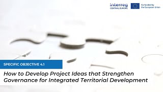 Tutorial Thematic Scope SO 41 Strengthening governance for integrated territorial development [upl. by Shererd]