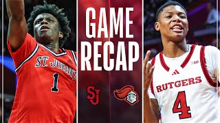 St Johns vs 25 Rutgers Exhibition  Game Recap  October 17 2024 [upl. by Asteria185]