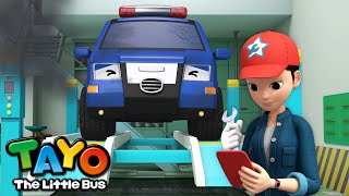 Lets Repair the Police Car  Repair Shop Cartoon for Kids  The Best Mechanic  Tayo the Little Bus [upl. by O'Donnell]