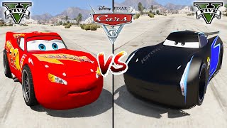 Lightning McQueen VS Jackson Storm in GTA 5  WHO IS BEST [upl. by Ikceb]