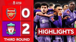 Captain Trent Inspires Liverpool Win  Arsenal 02 Liverpool  Highlights  Emirates FA Cup 202324 [upl. by Dreyer]