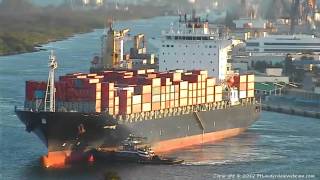 quotPushing Tinquot at Port Everglades  CAP IRENE  312012 [upl. by Etnahs]