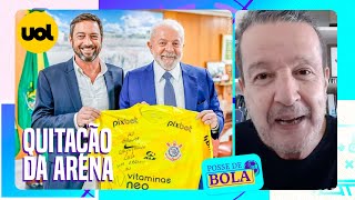 O MELHOR PRESIDENTE DO CORINTHIANS É O LULA’ JUCA COMENTA INFLUÊNCIA EM POSSÍVEL QUITAÇÃO DA ARENA [upl. by Ilyak]