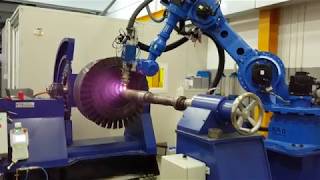 Turbine shaft reconditioning by laser cladding method [upl. by Nnyleitak]