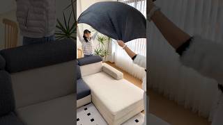 👉Sofa Cover  Protect amp Gorgeous Look Your Sofa satisfying short [upl. by Avrenim602]