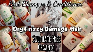 Best shampoo and conditioner  Sulphate free Shampoo conditioner  Organic bloom products review [upl. by Ahsenet]