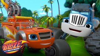 Blaze Transforms into a Tow Truck to Rescue Crusher w AJ  Blaze and the Monster Machines [upl. by Yenots]