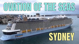 OVATION OF THE SEAS DEPARTS SYDNEY AUSTRALIA 31123 [upl. by Aneeuq]