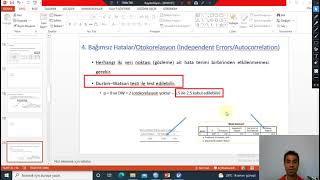 Regresyon Analizi  Varsayım  Otokorelasyon [upl. by Sherline]
