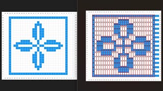 How to convert pixel image into mosaic crochet chart [upl. by Olive]