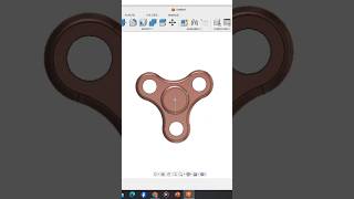 Design of Fidget Spinner in Fusion 360 fusion360 spinner 3ddesign modeling [upl. by Nylitsirk]