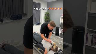 Best CRACK in town adjustment chiropractic crack wow viralvideo [upl. by Hteboj]