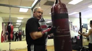 working the uppercut on a heavy bag [upl. by Owens]