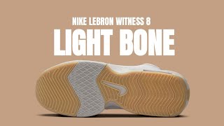 NIKE LEBRON WITNESS 8 quotLIGHT BONEquot 2024 [upl. by Raclima40]