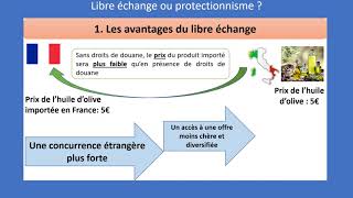 Commerce international 44 Libre échange ou protectionnisme Terminale SES [upl. by Alejandro]