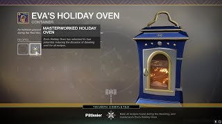 All Recipes for quotThe Dawningquot How To Make for Masterwork Holiday Oven Destiny 2 The Dawning [upl. by Nahrut]