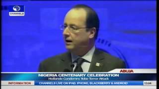 Nigeria Centenary I Have Decided To Restructure The French Militaries In Africa  Hollande [upl. by Natsrik]